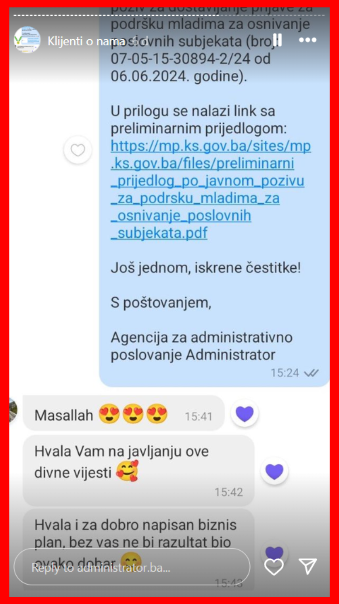 Praćenje javnih poziva