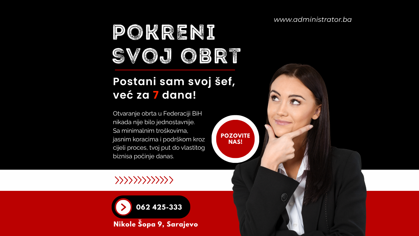 Registracija obrta u Federaciji BiH – detaljno uputstvo